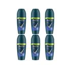 Desodorante Roll-On Rexona 50Ml Masculino Active - Kit C/6Un