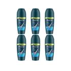 Desodorante Roll-On Rexona 50Ml Masculino Extra Cool -Kit6Un