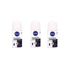 Desodorante Rollon Nivea 50 Ml Fem Invisible Clear - Kit 3Un