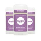 Desodorante sem alumínio com fórmula original da HUMBLE BRANDS. Controle de odor de longa duração com bicarbonato de sódio e óleos essenciais, Mountain Lavender, pacote com 3 - HUMBLE SIMPLE AND TRUE.