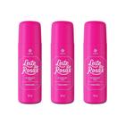 Desodorante Spray Leite De Rosas 90Ml - Kit Com 3Un