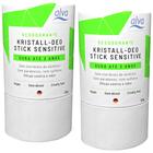 Desodorante Stick Kristall Sensitivo Vegano Biodegradável 120g Kit com 2