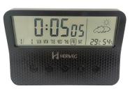 Despertador Digital Herweg 2986 - Alarme e Termômetro