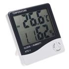 Despertador digital medidor de umidade e temperatura relogio termo-higrometro