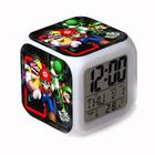 Despertador Super Mario LED que muda de cor 8 cm - Wokex