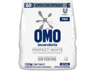 Detergente em Pó Sem Perfume Omo Profissional - Perfect White Rende 60 Lavagens 3,5kg