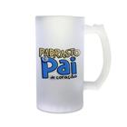 Dia dos Pais Caneca Chopp Vidro Jateado 475ml - Caniks