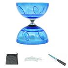 Diabolo Toy Wokex Triple Bearing Blue com bastões de carbono