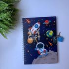 Diário Infantil Astronauta ou Gatinho - Interponte / WX Gift