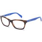 Diesel DL5073 050 Mulheres Havana escura e Blue Frame Eyeglas