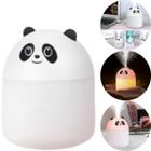 Difusor de Ambiente Umidificador Aromatizador USB de 250 ml Modelo Panda Com Luz Led Encantador