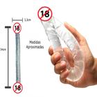 dildo Duplo Penetração Anal Vaginal Silicone Casal - Wasai