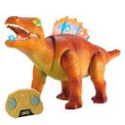 Dino Dimetrodon Marron Com Controle Infravermelho - Dm Brasil