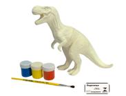 Dino Painter Mister Brinque Dinossauro para Pintar com Pincel Guaches Brinquedo Didatico Recreativo