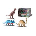 Dino Park Collection 3 Dinossauros Miniatura Bee Toys