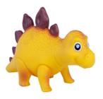 Dinossauro Amigo Feitos Em Vinil Macio Stegosaurus Amarelo - Super Toys