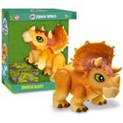 Dinossauro Articulado Dino Baby Triceratops Jurassic World 1462 - Pupee