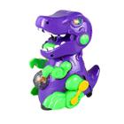 Dinossauro Brinquedo Robô Solta Bolha Sabão Emite Som E Luz Juvenil Crianças Bolhinhas Infantil Colorido Resistente