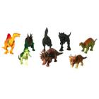 Dinossauro De Brinquedo Kit Coleção 8 Peças De Borracha