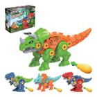 Dinossauro de Brinquedo Monta de Desmonta Robô C/ Ferramenta