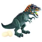 Dinossauro de Brinquedo que Bota Ovos Tiranossauro Rex com Som e Luz Verde