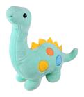Dinossauro De Pelúcia Detalhe Bolinhas 22Cms - Azul Claro - Fofy Toys
