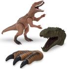 Dinossauro Furious Megaraptor + 1 Garra + 1 Cabeça Fantoche - Adijomar Brinquedos