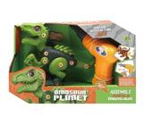 Dinossauro Jurassic Fun Jr Verde Com Ferramentas Presente - Multikids