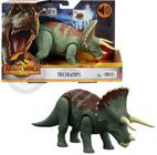 Dinossauro Jurassic World Dominion Triceratops com som Mattel