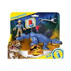 Dinossauro Jurassic World Stegosaurus & Dr Grant GVG64 Imaginext