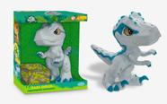 Dinossauro Jurassic World Velociraptor Blue com cinza Dinossauro 1467 Brinquedo Original