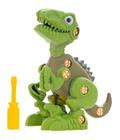 Dinossauro Monta Desmonta Ferramenta Brinquedo Infantil Verde