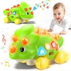 Dinossauro musical Toy Mcanbaby rastejando para bebê de 1 ano