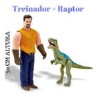 Dinossauro Rex + Boneco Treinador 30cm Brinquedo Infantil