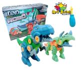 Dinossauro Robô T-Rex Brinquedo Infantil Didático Educativo Monta e Desmonta