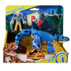 Dinossauro Stegosaurus e Dr Grant Jurassic World - Mattel