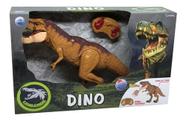 Dinossauro T-Rex Controle Remoto C/Som e Luz 47 cm - Reage ao Toque - Candide