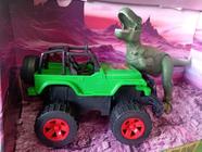 Dinossauro T-rex + Jeep Off Road Dino Silmar