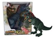 Dinossauro Tiranossauro Rex Verde Põe Ovos C/som Luz Dm Toys