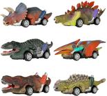 Dinossauro Toy Pull Back Cars, 6 Pack Dino Toys Para 3 anos de idade - Shimu Yequyasu - ESG