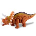 Dinossauro triceratops 20cm com luz e som zoop