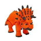 Dinossauro Triceratops Articulado 3D Decoração Brinquedo