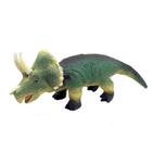 Dinossauro Triceratops De Borracha 37 Cm Verde