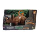 Dinossauro Triceratops Dinopark Hunters Com Som de Rugido e Articulado BeeToys