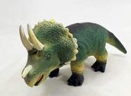 Dinossauro Triceratops Vinil Emborrachado com Muito Realismo 15x9x35 cm - Db Play