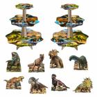 Dinossauros Diversos Kit 2 Baleiros Com 8 Displays De Mesa