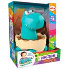 Dinozoom Dinossauro De Brinquedo Azul Boneco Carrinho Com Rodinhas - Elka Brinquedos