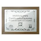 Diplomas Premium Madeira A4 com Tela de Acetato e MDF