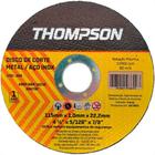 Disco Aco Inox Thompson - 4.1/2''X5/128''X7/8'' - Fino 1,0Mm - Kit C/10 Pecas