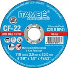 Disco Corte Itambe Refr 4.3/8X20 Cf22